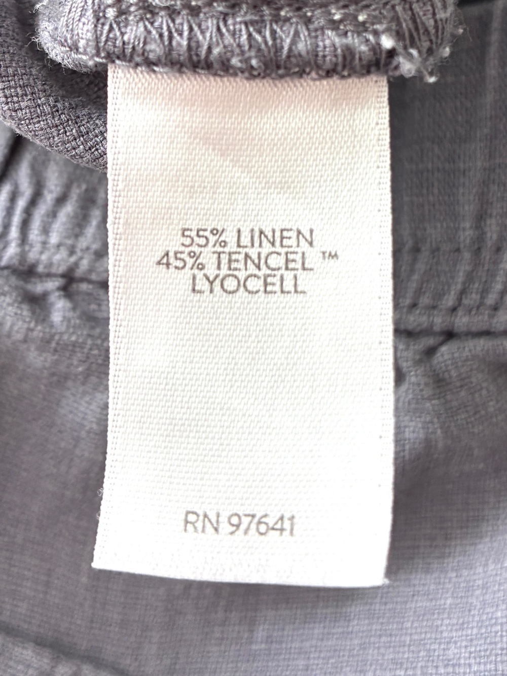 J. Jill Linen Blend Wide Leg Cropped Pants S Petite Gray Pull On Coastal Resort - Picture 14 of 15